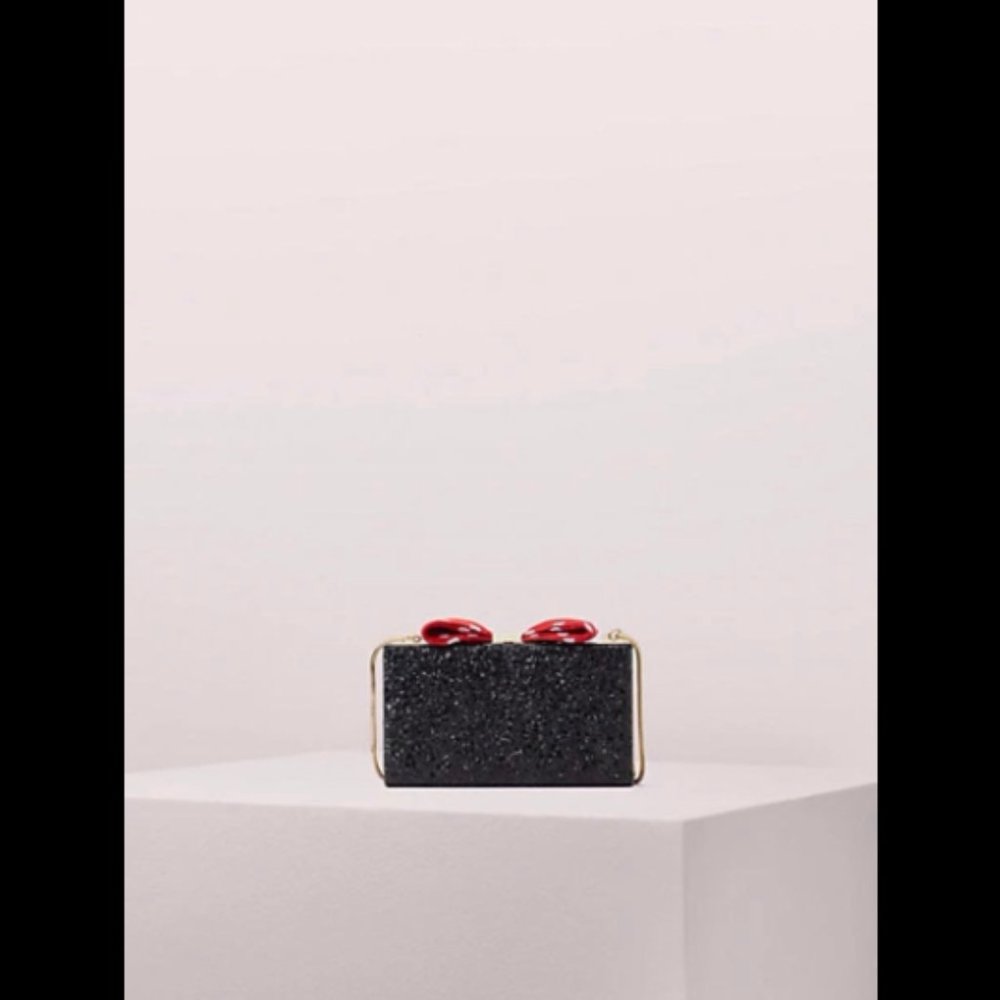 NWT Kate Spade Minnie Mouse Minnie Bow Clasp Clutch Crossbody - Picture 11 of 12